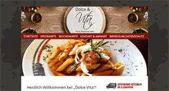 Desktop Screenshot of pizzeria-dolce-vita.de