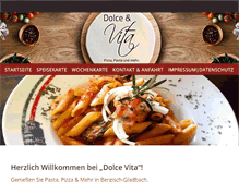 Tablet Screenshot of pizzeria-dolce-vita.de